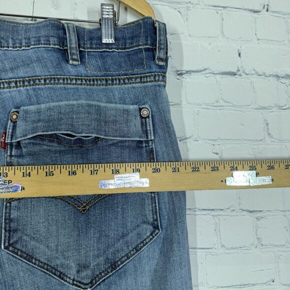 Levis 969 Jeans Men’s Size 42x32 Medium Washed Loose Straight Fit Western - Picture 14 of 16